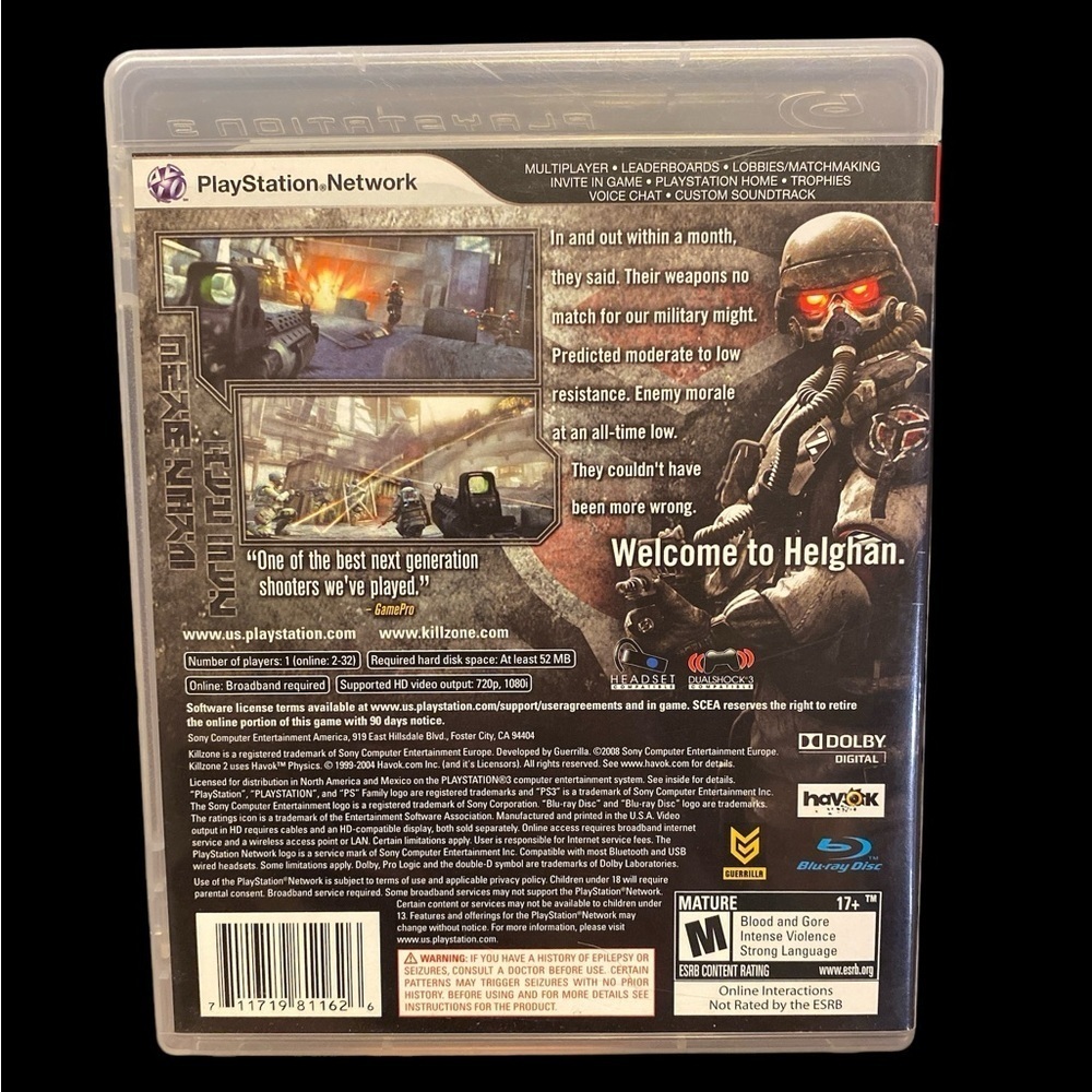 Killzone 2 for PlayStation 3 Video Game PS3 - Picture 2 of 8
